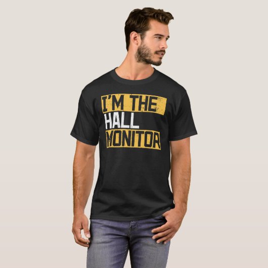 T-shirt Hall Monitor Back To School (Devant entier)