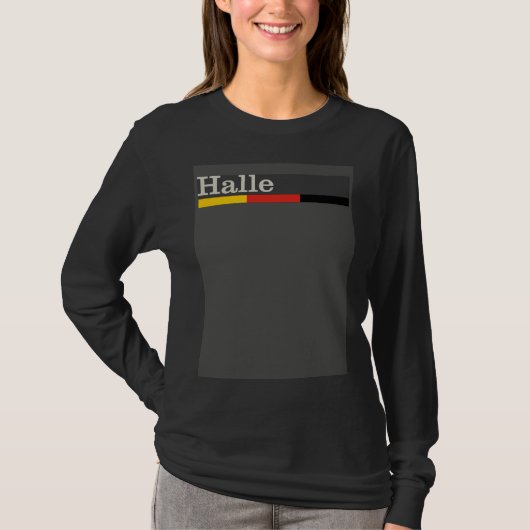 T-shirt Halle City   Hall Souvenir (Devant)