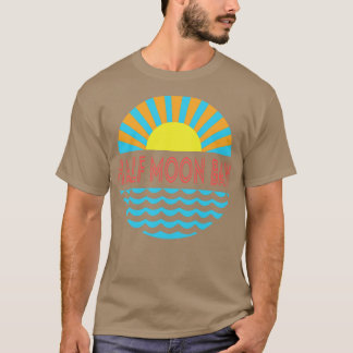 T-shirt Halle Moon Bay Beach Soleil Et Vagues