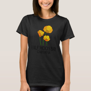 T-shirt Halle Moon Bay Californie CA Flower State Cit