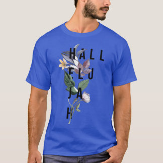 T-shirt Hallelujah Christianographie Floral rétro
