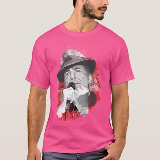 T-shirt Hallelujah - Leonard Cohen (Devant)