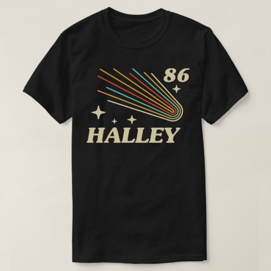 T-shirt Halley 86 pour les amateurs d'espace (Design devant)