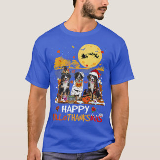 T-shirt Hallothanksmas De La Montagne Bernoise Halloween L