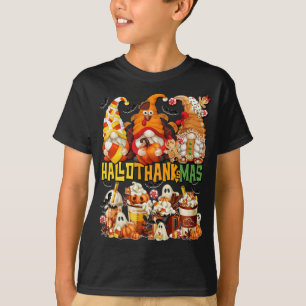 T-shirt Hallothanksmas Gnomes Halloween Thanksgiving Chris