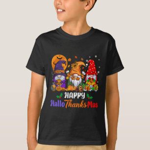 T-shirt Hallothanksmas Halloween Thanksgiving Gn de Noël