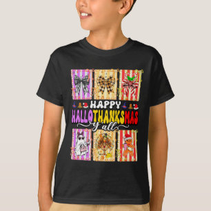 T-shirt Hallothanksmas heureux Y’all Funny Holiday Mashup