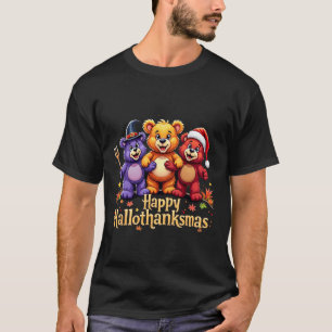 T-shirt Hallothanksmas Porte L'Halloween Thanksgiving Ch