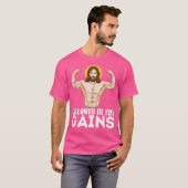 T-shirt Hallow Be Thains Funny Muscle Jesus Weight Li (Devant entier)