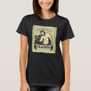 T-shirt Hallow Be Thains Muscle Jesus Poids Lifting