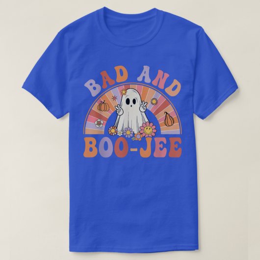 T-shirt Hallowee Florale De Boo-Jee Super Rétro (Design devant)