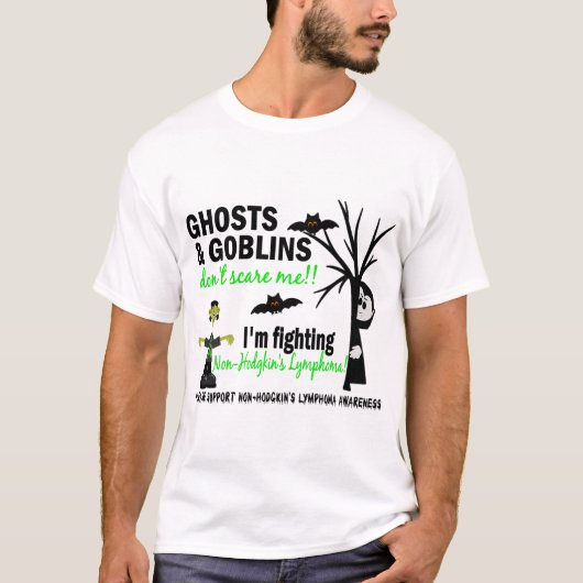 T-shirt Halloween 1 guerrier de lymphome non Hodgkinien (Devant)