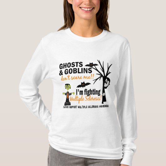 T-shirt Halloween 1 guerrier de sclérose en plaques (Devant)