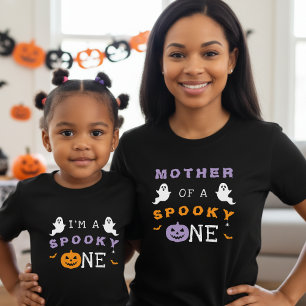 T-shirt Halloween 1er anniversaire Éffrayant One Ghost Mot
