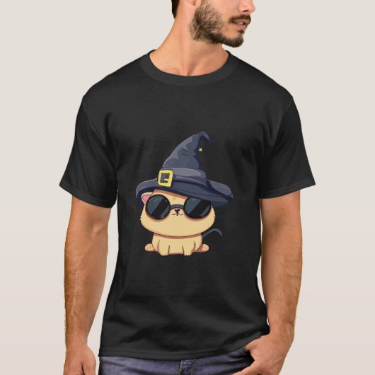 T-shirt Halloween 2023 Cat Chatte Chatte Chatte Casquette (Devant)