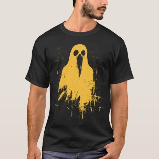 T-shirt Halloween 2024 Grunge Tendance Y2K moutarde (Devant)