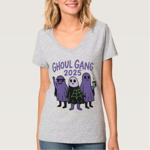 T-shirt Halloween 2025, Ghoul Gang Coffee Squad