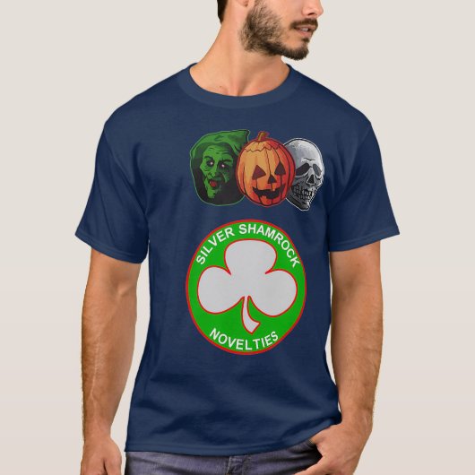 T-shirt Halloween 3 Silver Shamrock Masks (Devant)