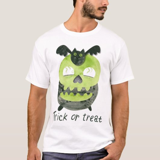 T-shirt Halloween a hanté le plaisir pour tous les âges. (Devant)