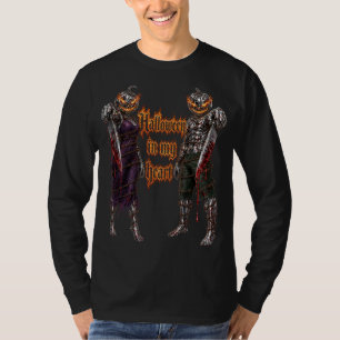 T-shirt Halloween à jamais dans mon cœur Gothique Citrouil