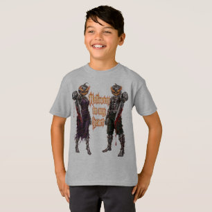 T-shirt Halloween à jamais dans mon cœur Gothique Citrouil