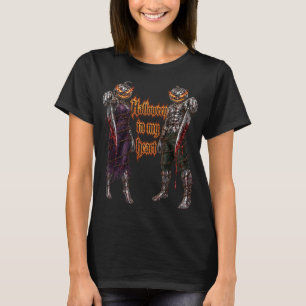 T-shirt Halloween à jamais dans mon cœur Gothique Citrouil