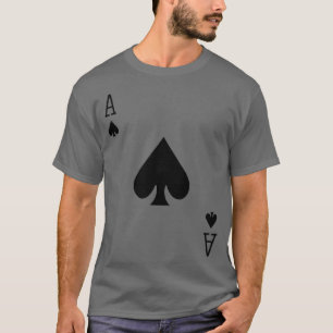 T-shirt Halloween Ace of Spades Blackjack Poker Cartes Mat