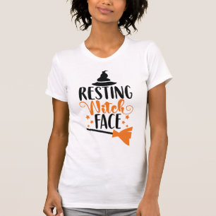 T-shirt Halloween adulte amusant   Repose du visage de la 