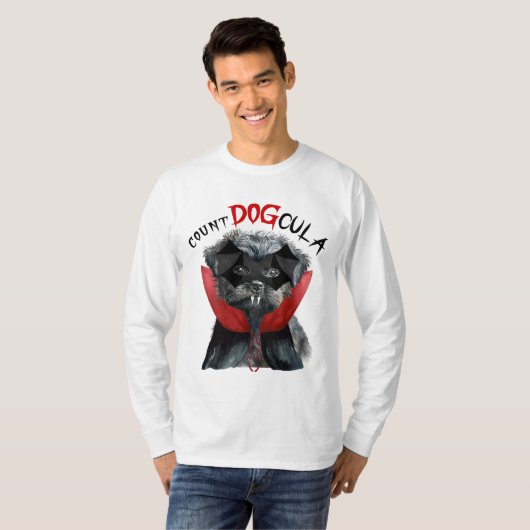 T-shirt Halloween Affenpinscher Funny Vampire Chien (Devant entier)