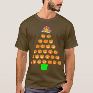 T-shirt Halloween arbre de Noël Citrouille Thanksgiving Tu