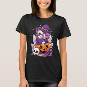 T-shirt Halloween Axolotl Sorcière mignonne Exotique Anima
