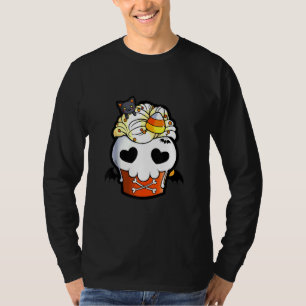 T-shirt Halloween B Manque Cat Crâne Cupcake