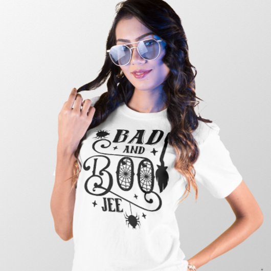 T-SHIRT HALLOWEEN BAD ET BOO-JEE FUNNY QUOTE