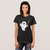 T-shirt Halloween Baseball Ghost Baseball Player Halloween (Devant entier)