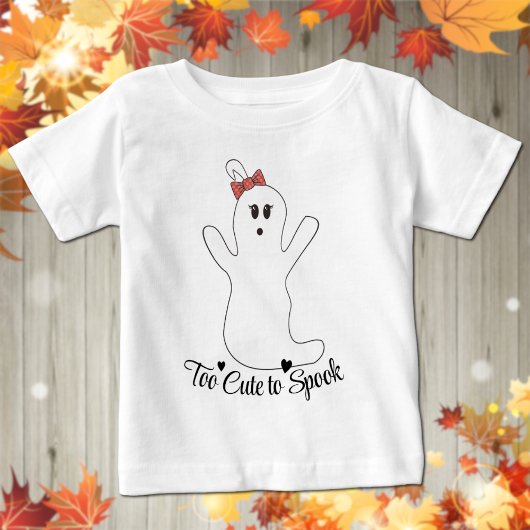 T-shirt Halloween bébé fantôme fille mignonne