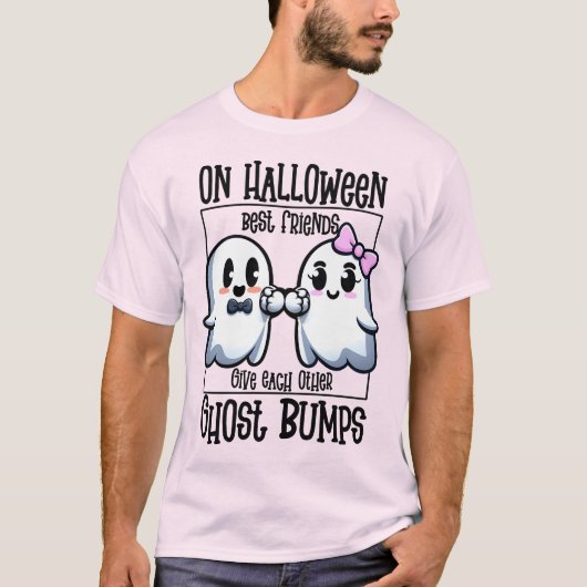 T-shirt Halloween Best Friends Ghost Bump (Devant)