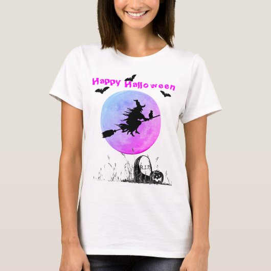 T-shirt Halloween blanc (Devant)