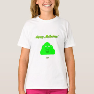 T-shirt Halloween Blob Girls White Basic T Shirt