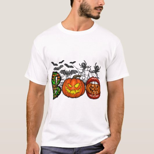 T-shirt Halloween Boo (Devant)