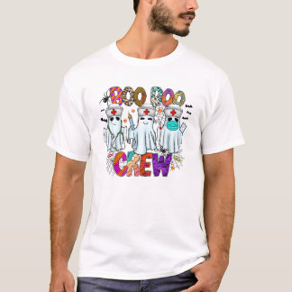 T-shirt Halloween Boo Boo Crew Nurse CMA EMT STNA DSP LPN