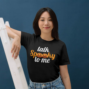 T-shirt Halloween Boo Citrouille Parle Éffrayant Pour Moi