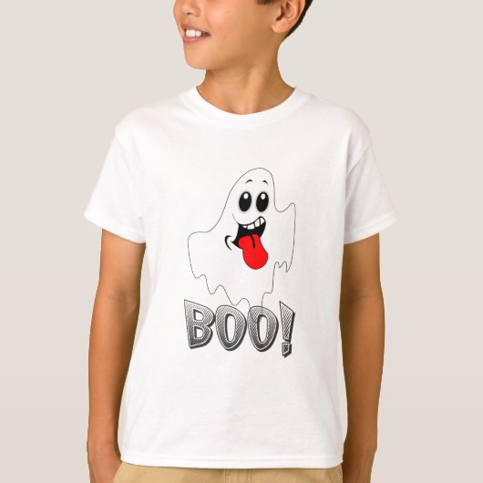 T-shirt halloween Boo Funny (Voorkant)