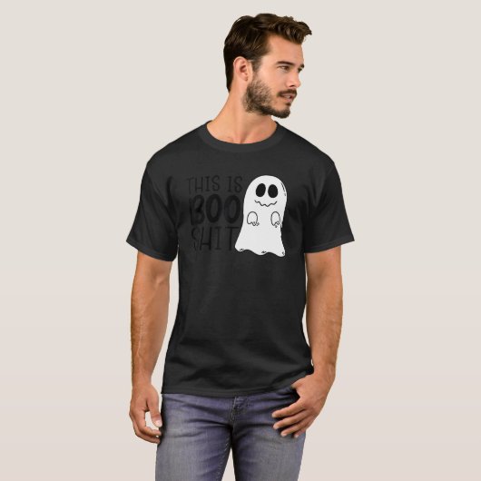 T-shirt Halloween Boo Ghost Quote (Devant entier)