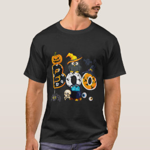 T-shirt Halloween Boo Owl Avec Sorcière Casquette Araignée