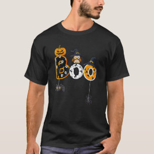 T-shirt Halloween Boo Owl Avec Sorcière Casquette Araignée