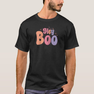 T-shirt Halloween Boo rose violet orange Trou ou Treat Ra