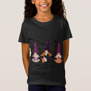 T-Shirt Halloween Boo sorcière Gnomes Automne chauve-souri