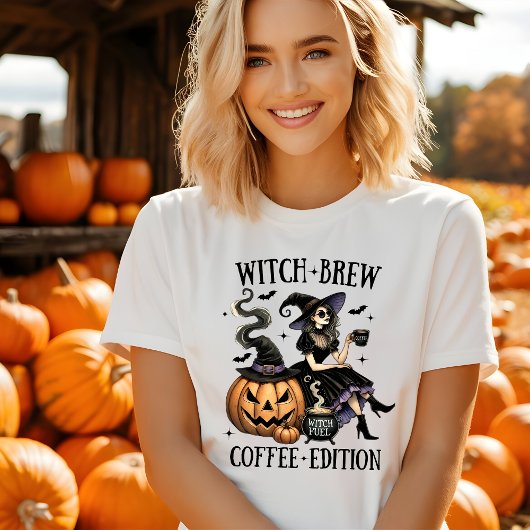T-shirt Halloween Brew de sorcière mignon Édition 