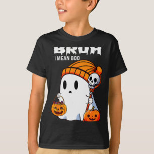 T-shirt Halloween Bruh Fantôme Boo Crâne Citrouille Garçon