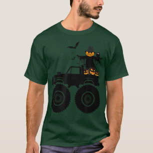 T-shirt Halloween Camion Crash Citrouilles chauves-souris 